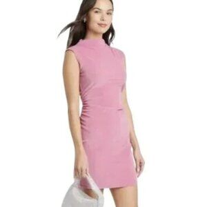 Women's Mini Velvet Ruched Dress - A New Day, Size: Medium